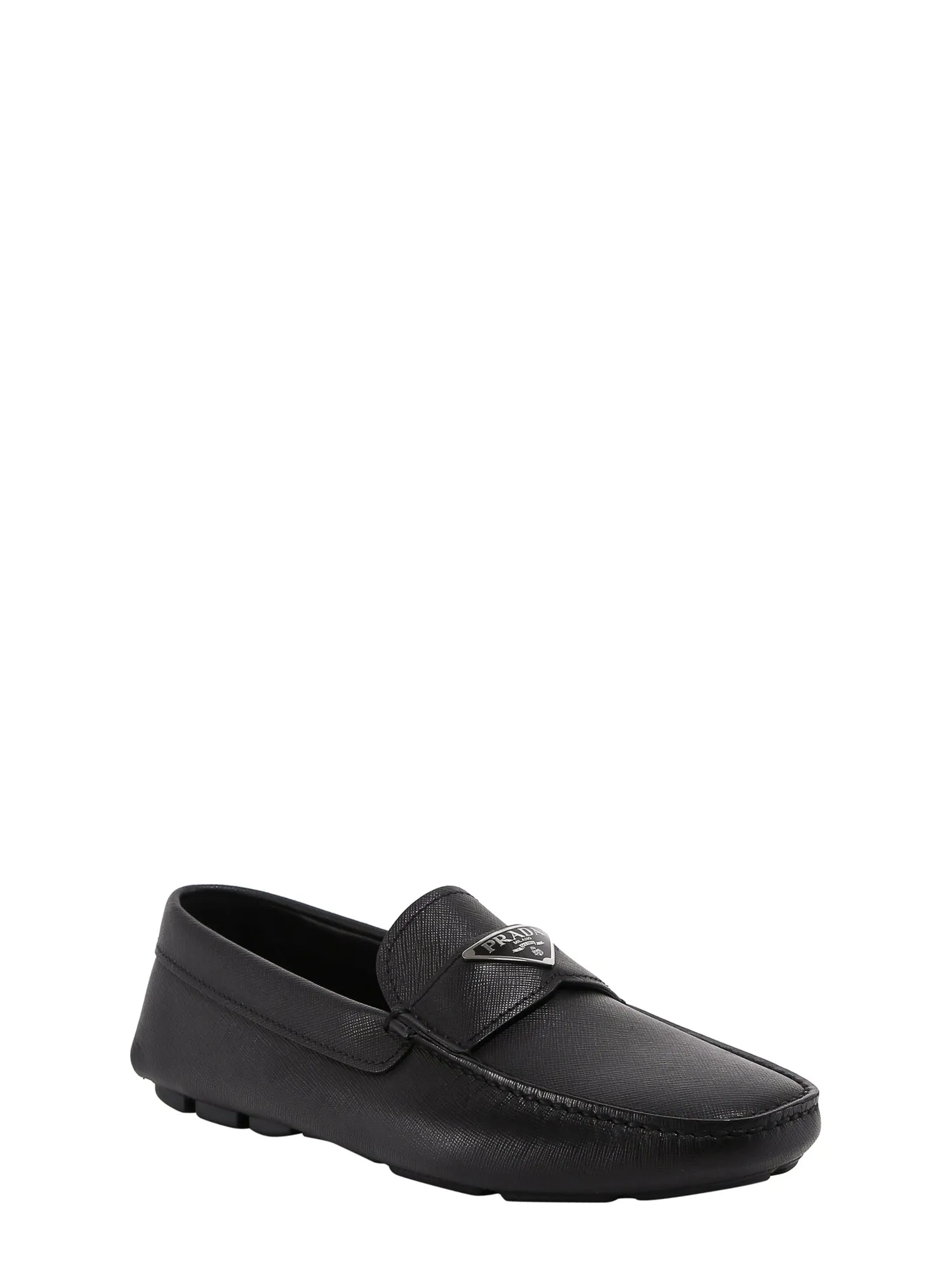 Prada Logo Plaque Loafers