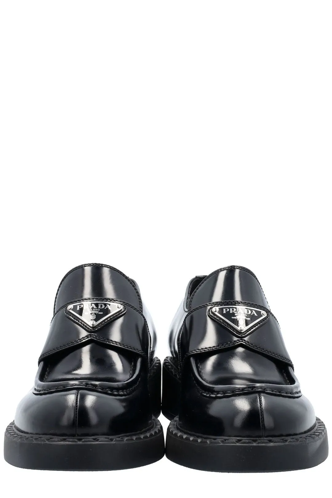 Prada Logo Plaque Loafers