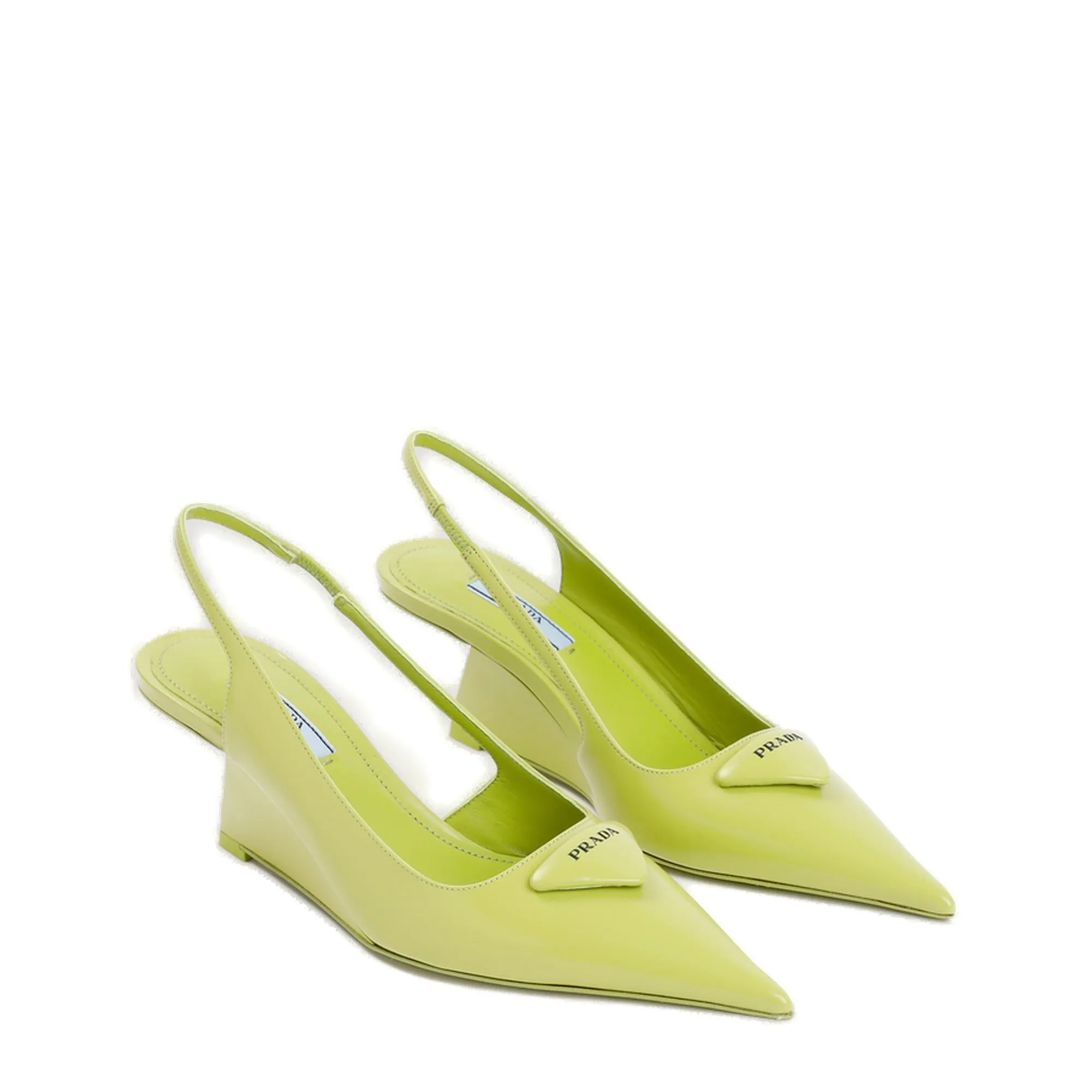 Prada Pointed Toe Slingback Pumps