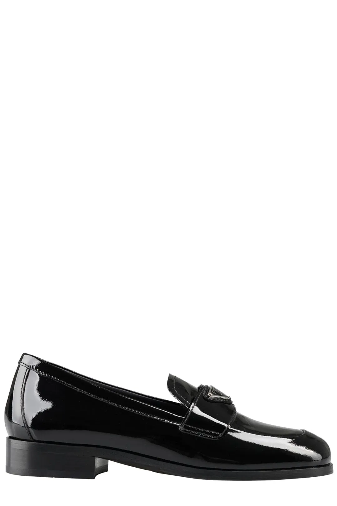 Prada Triangle Logo Slip-On Loafers