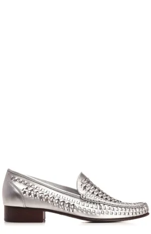 Saint Laurent Swann Braided Loafers