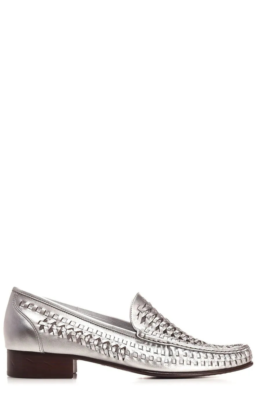 Saint Laurent Swann Braided Loafers