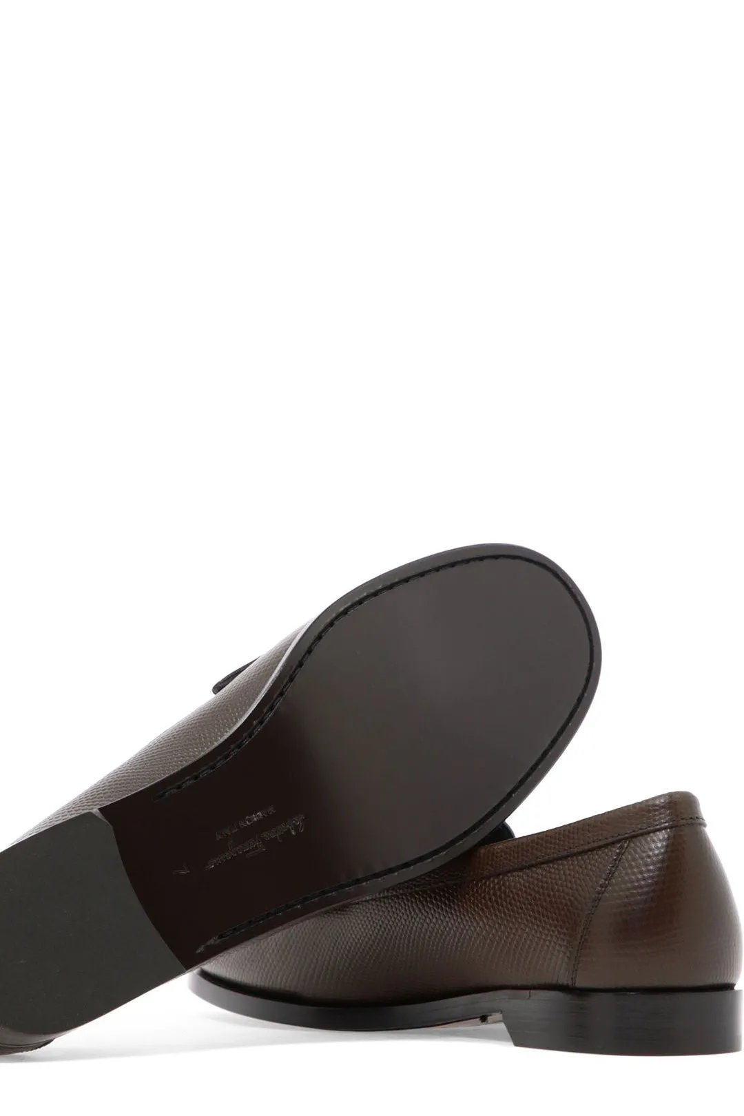 Salvatore Ferragamo Gancini Plaque Loafers