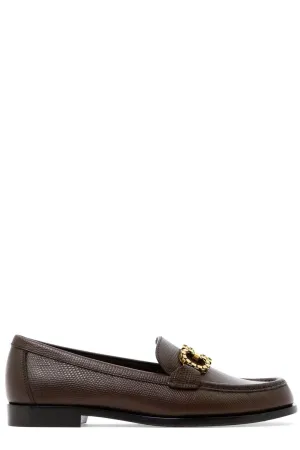 Salvatore Ferragamo Gancini Plaque Loafers
