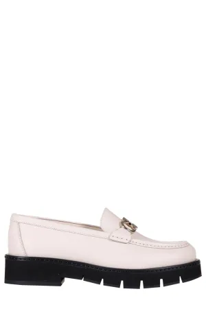 Salvatore Ferragamo Gancini Plaque Loafers