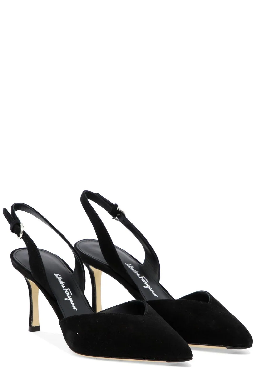 Salvatore Ferragamo Slingback Pointed-Toe Pumps