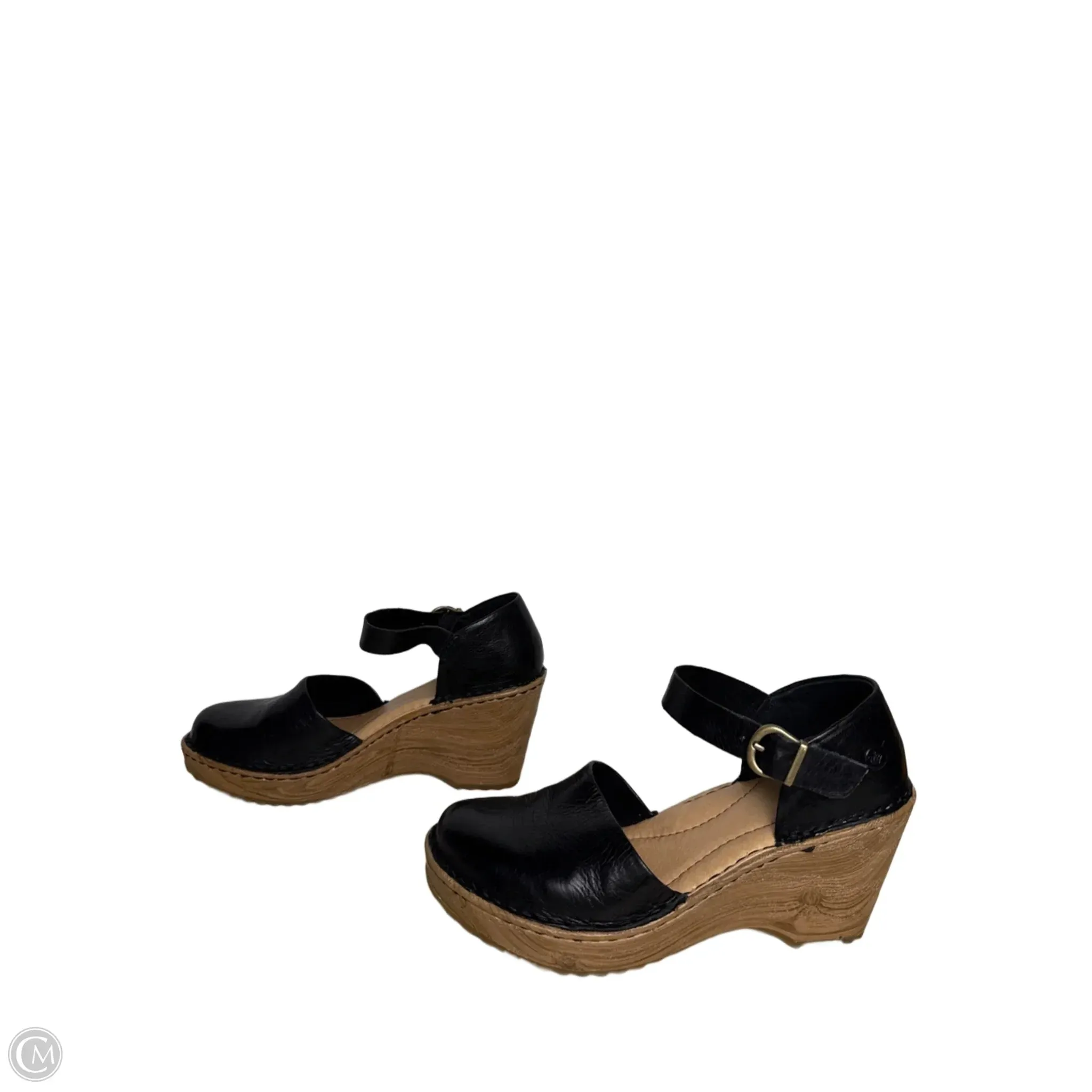 Shoes Heels Wedge By Born In Black, Size: 6