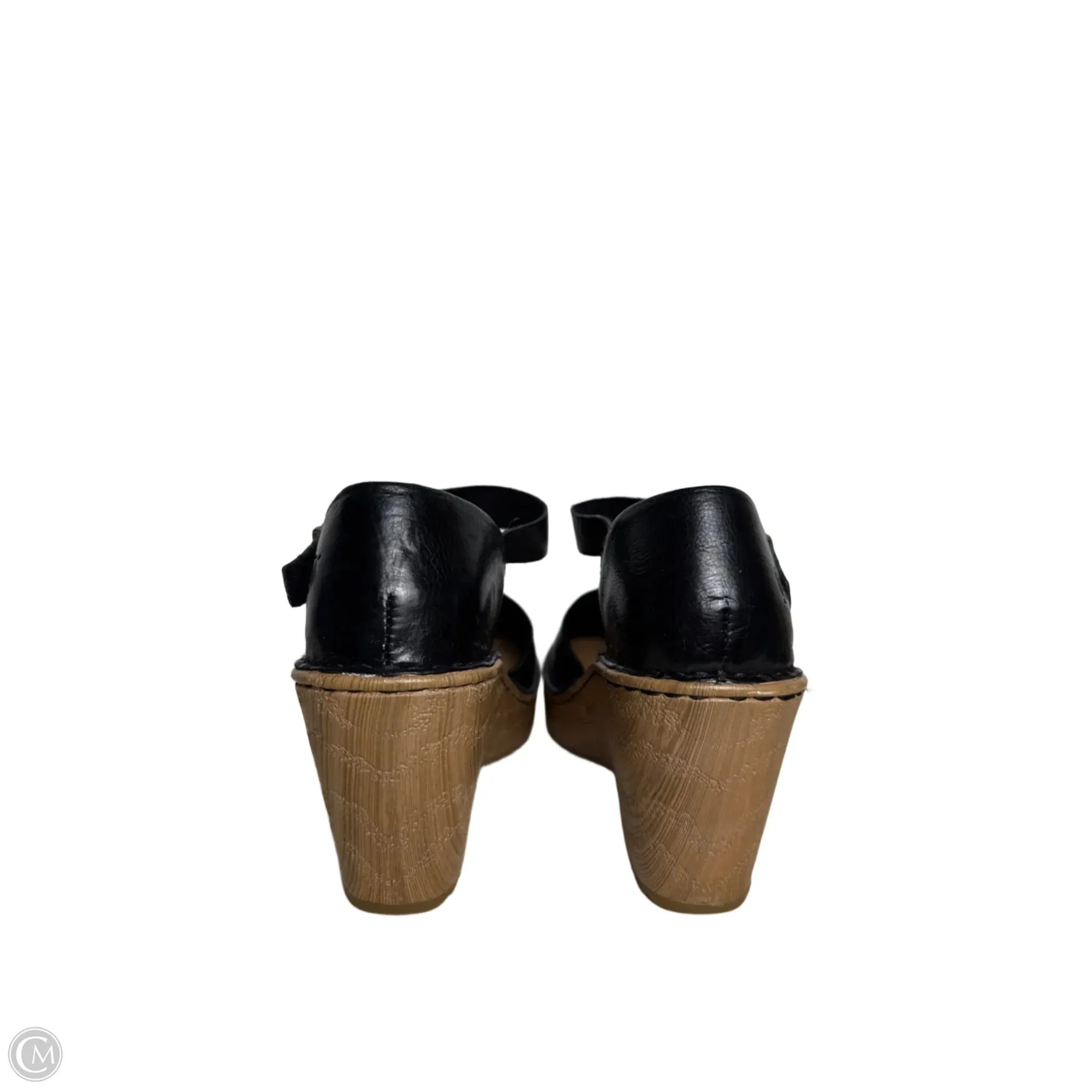 Shoes Heels Wedge By Born In Black, Size: 6