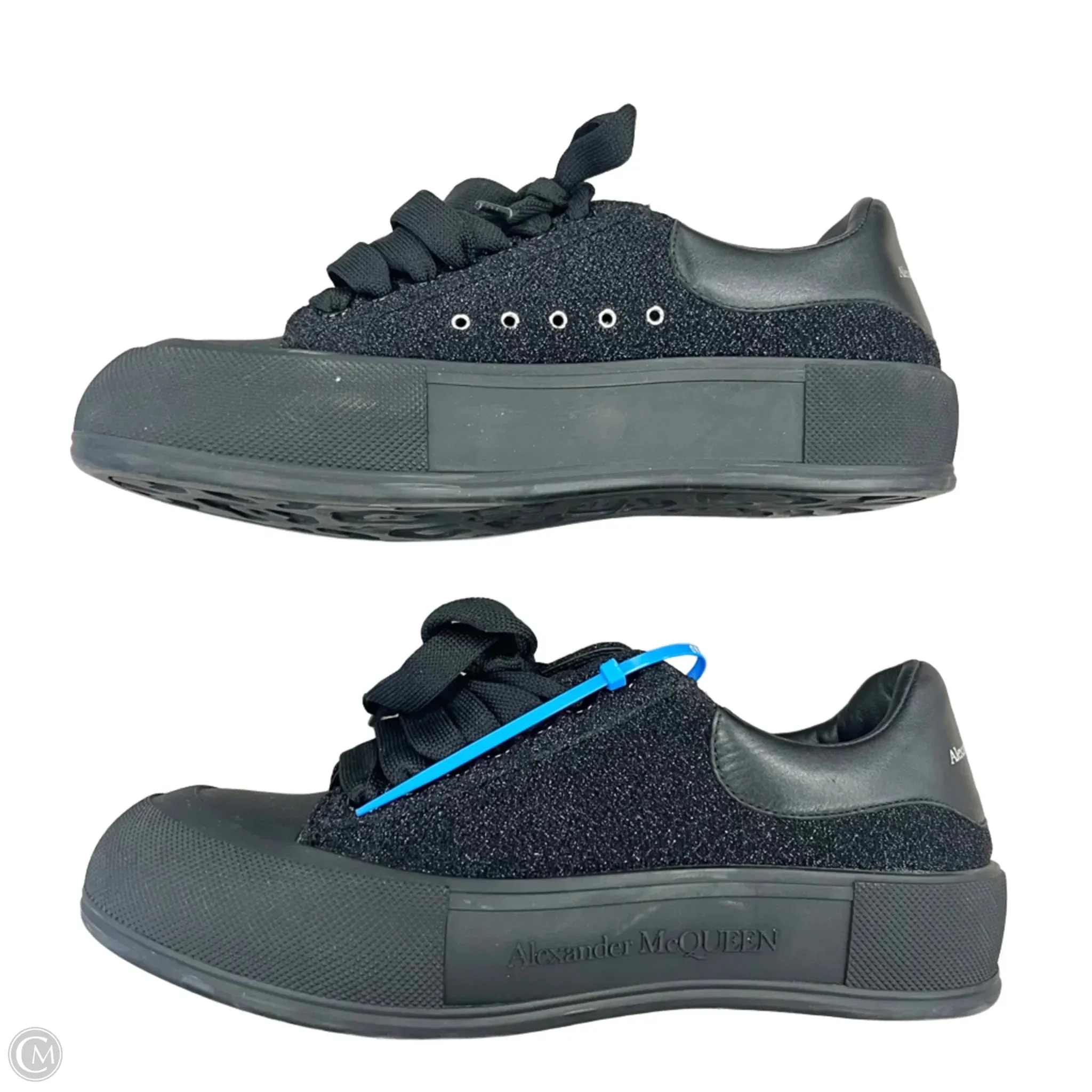 Shoes Luxury Designer By Alexander Mcqueen In Black, Size: 10.5
