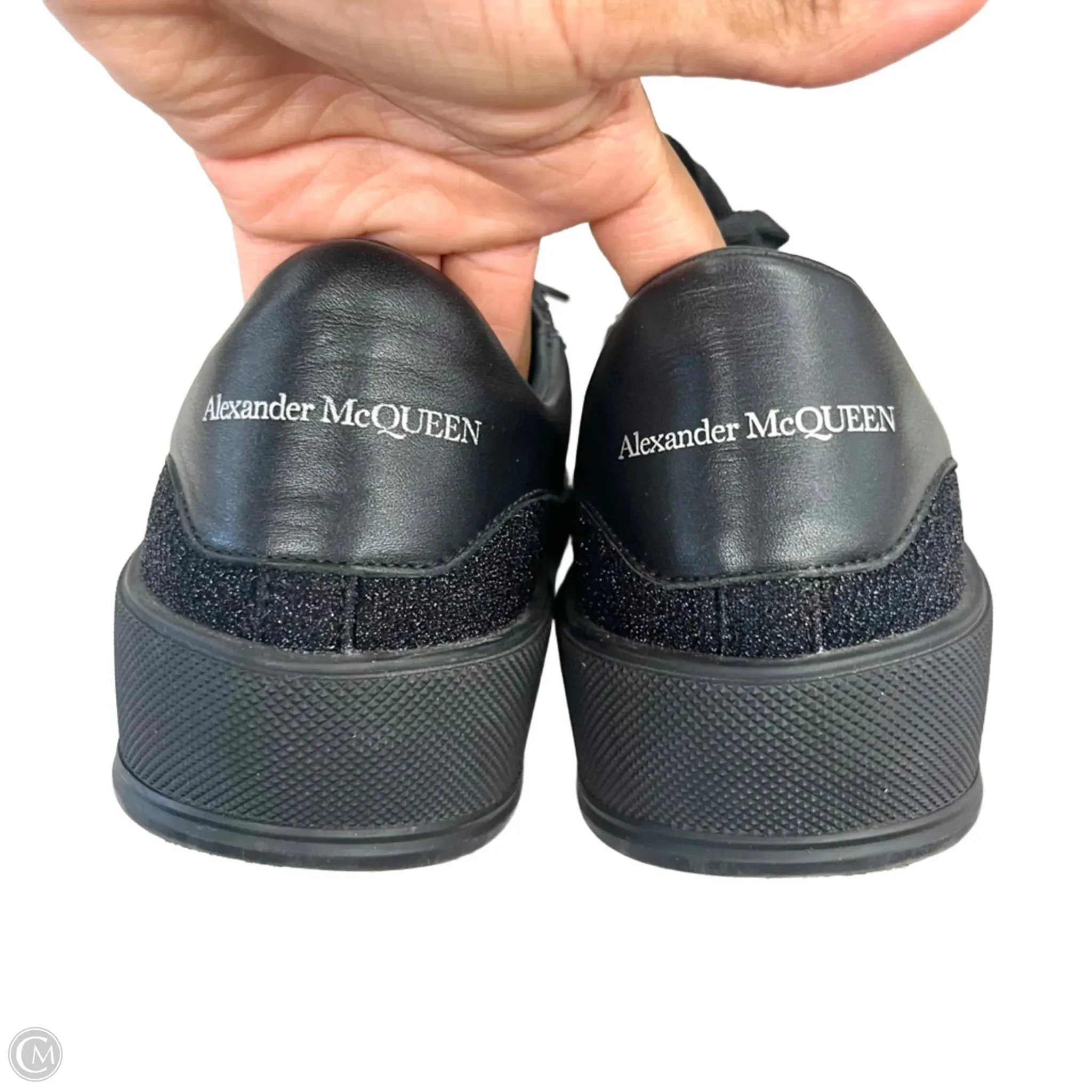 Shoes Luxury Designer By Alexander Mcqueen In Black, Size: 10.5