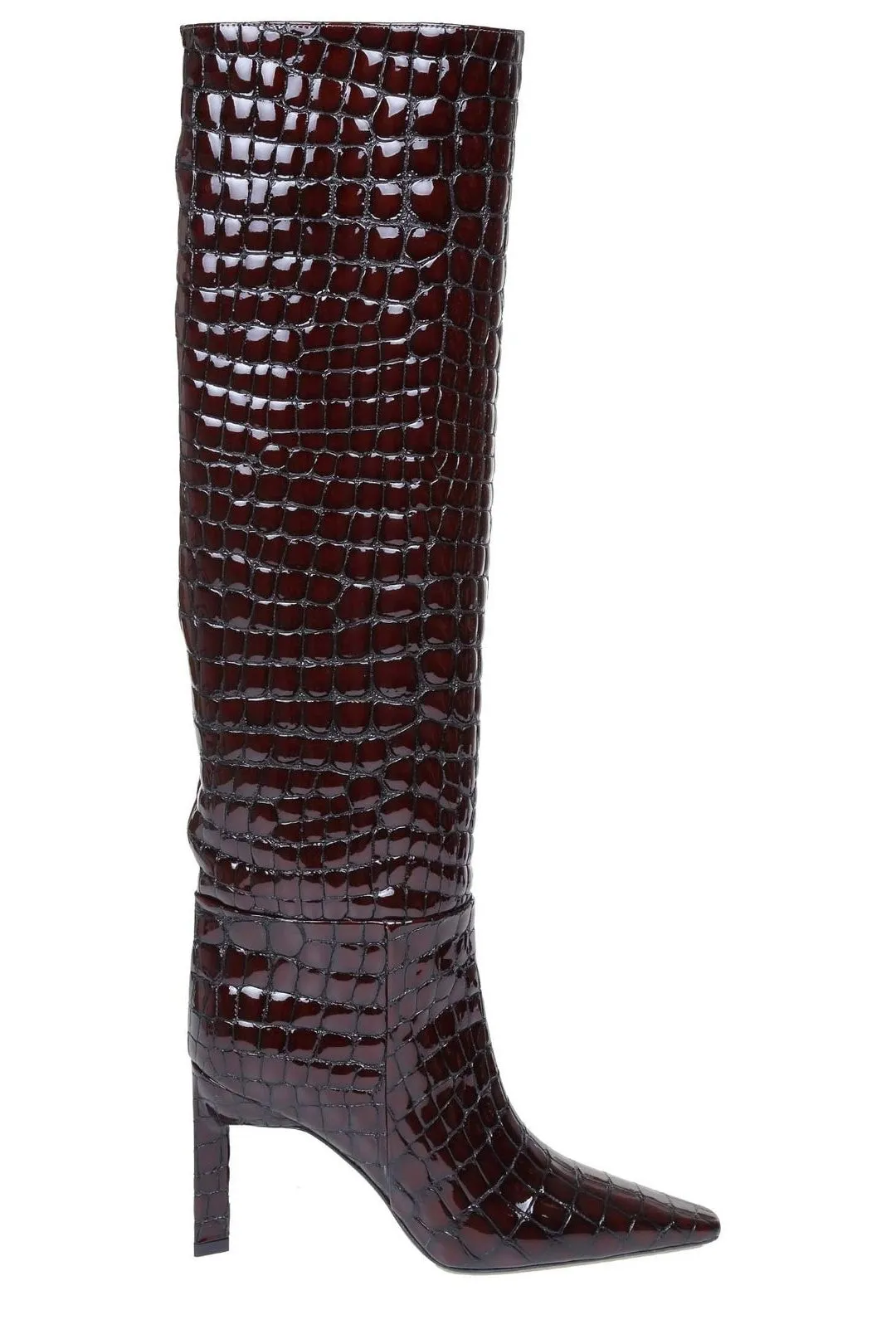 The Attico Embossed Pointed-Toe Boots