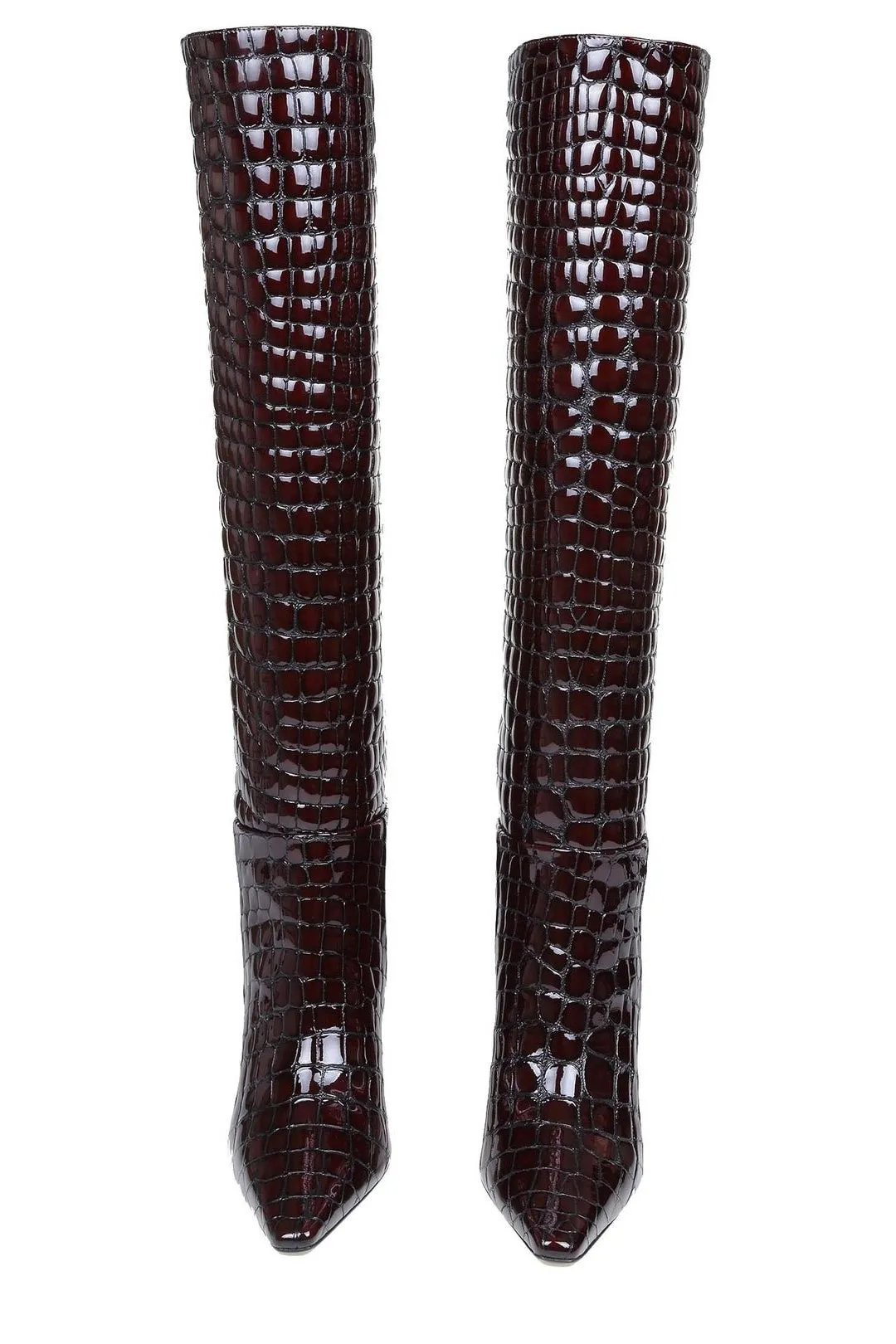 The Attico Embossed Pointed-Toe Boots
