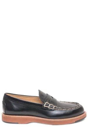 Tod's Almond Toe Slip-On Loafers