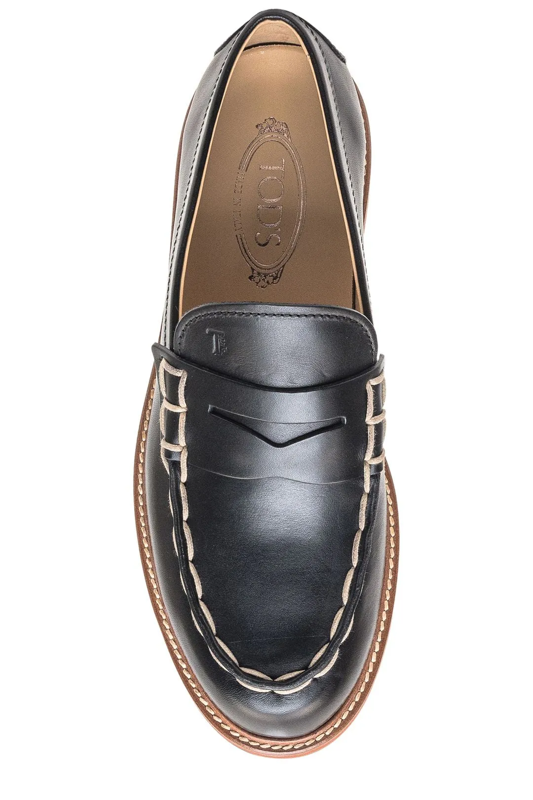 Tod's Almond Toe Slip-On Loafers