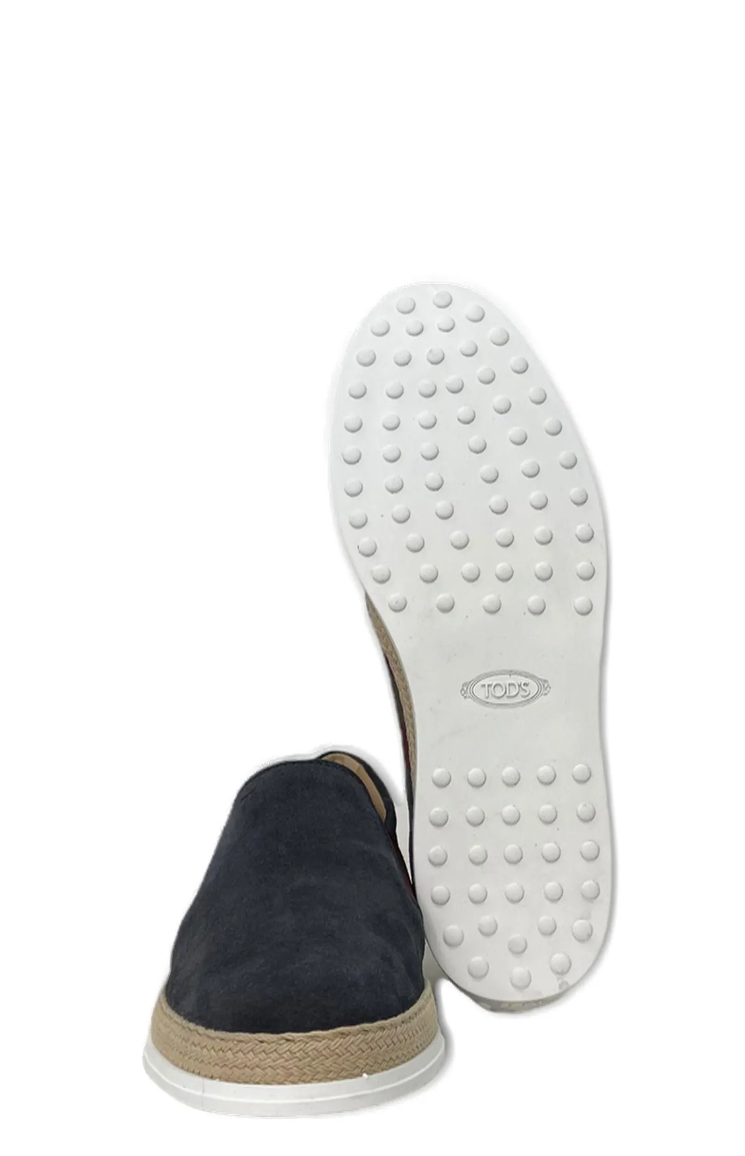 Tod's Almond-Toe Striped Patch Embellished Loafers