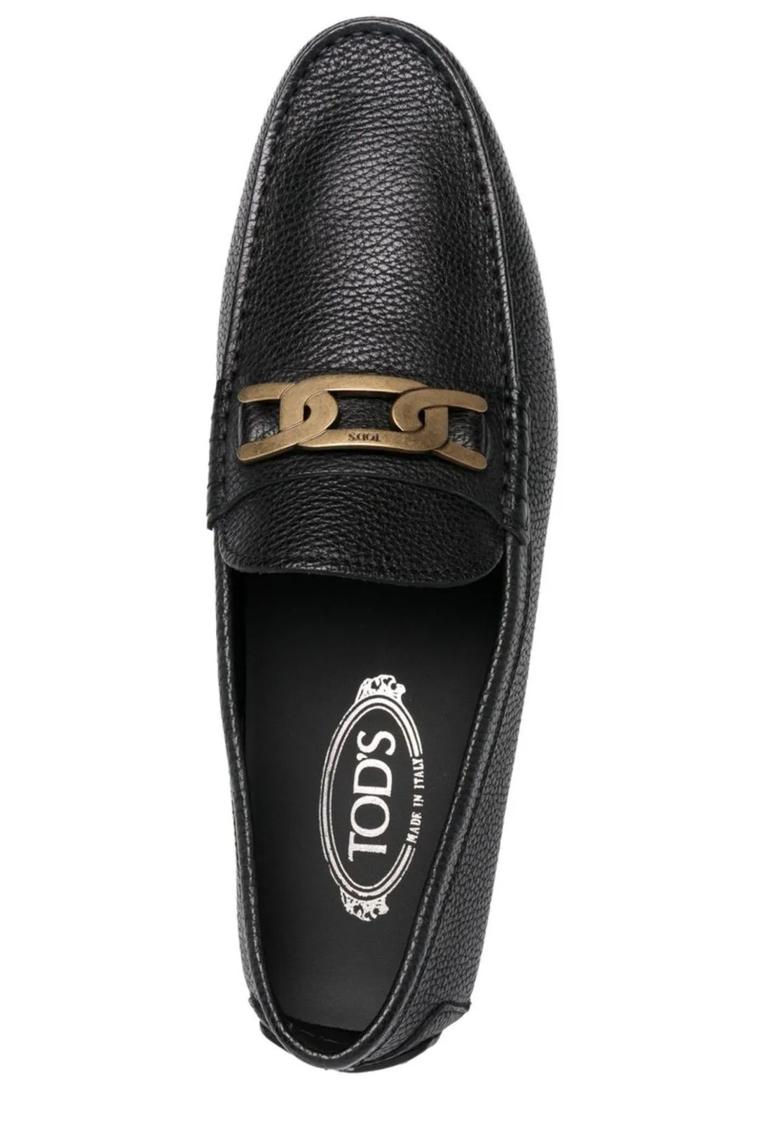 Tod's Chain Embellished Moccasin Loafers