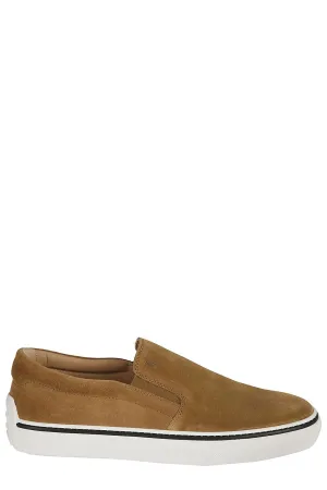 Tod's Contrast Trim Loafers