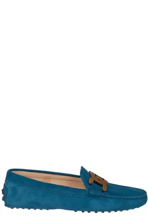 Tod's Kate Gommino Chainlink Plaque Loafers