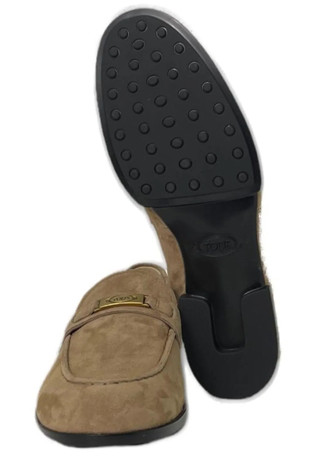 Tod's Round Toe Slip-On Loafers