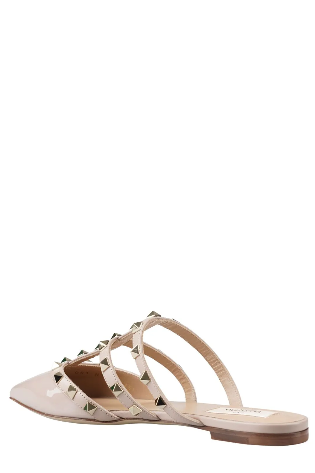 Valentino Garavani Rockstud Pointed Toe Flat Mules