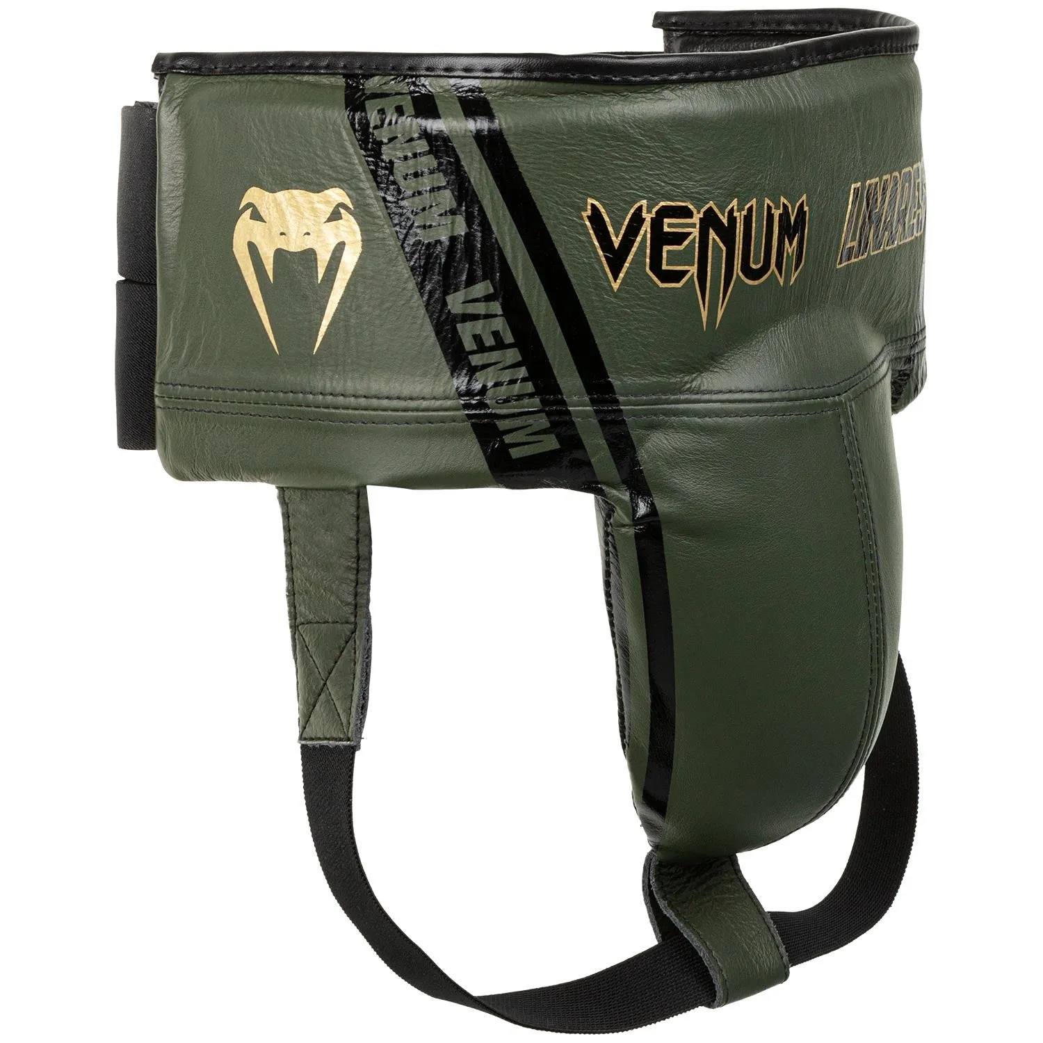 Venum Pro Boxing Protective Cup Linares Edition - Velcro - Khaki/Black/Gold