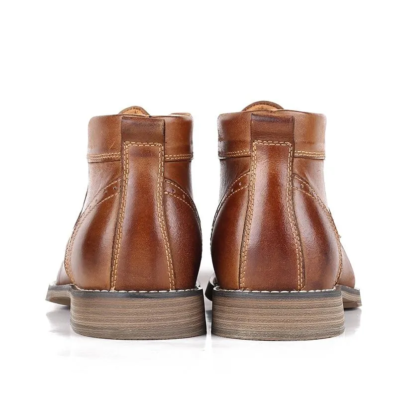 West Louis™ Casual Lace up British Style Boots