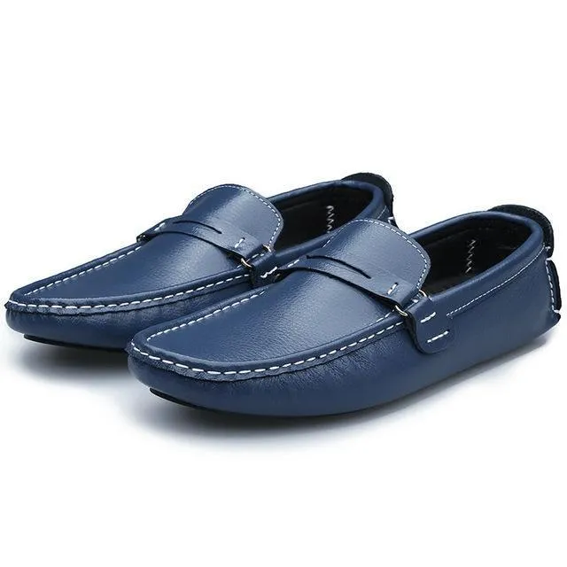 West Louis™ Soft Bottom Leather Comfy Flats
