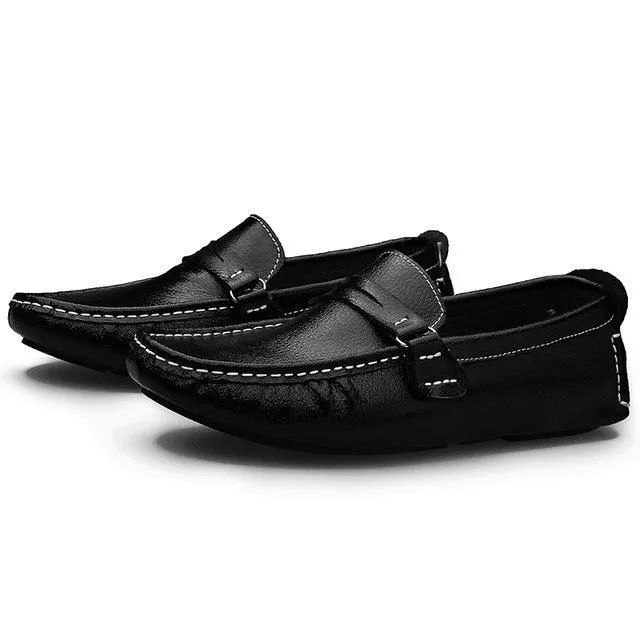 West Louis™ Soft Bottom Leather Comfy Flats